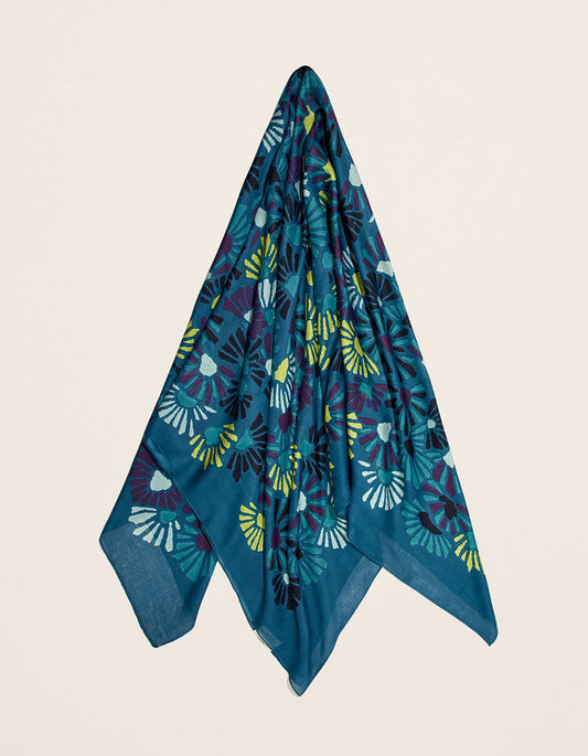 Foulard imprimé en coton MAXI