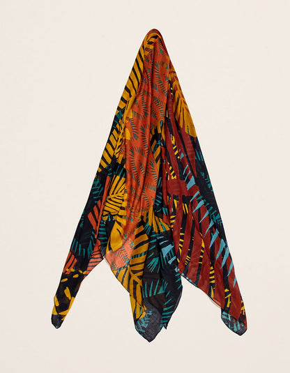Foulard imprimé en coton MAXI
