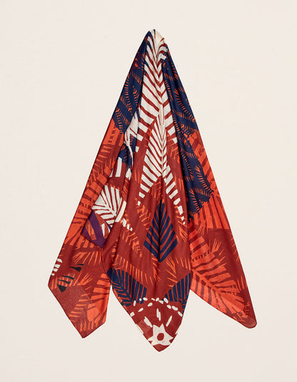 Foulard imprimé en coton MAXI