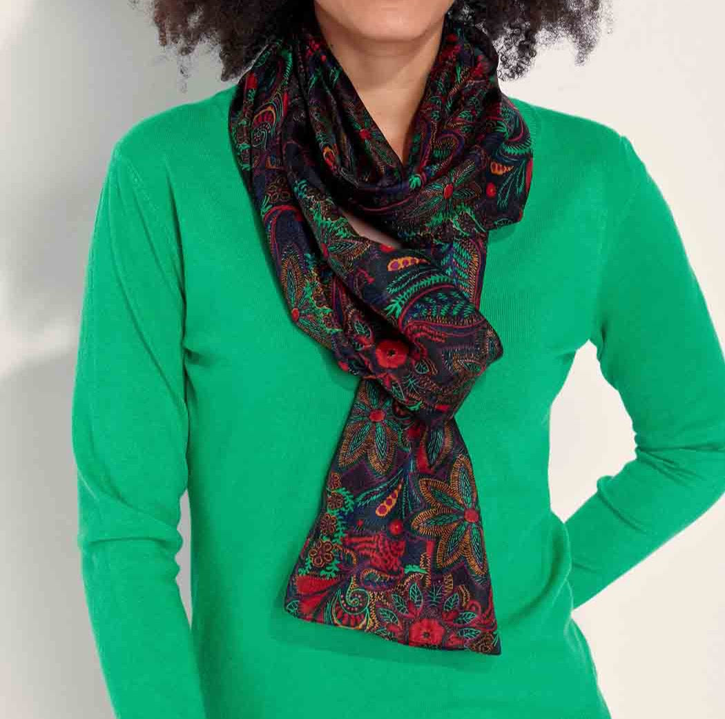 Foulard en soie imprimée SOIE