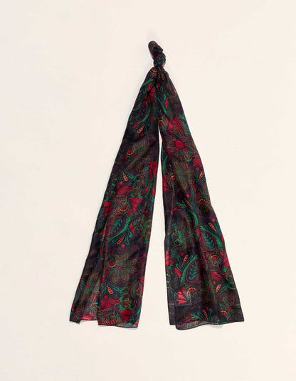 Foulard en soie imprimée NOLIN