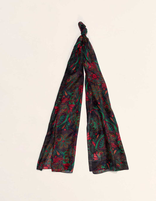 Foulard en soie imprimée NOLIN