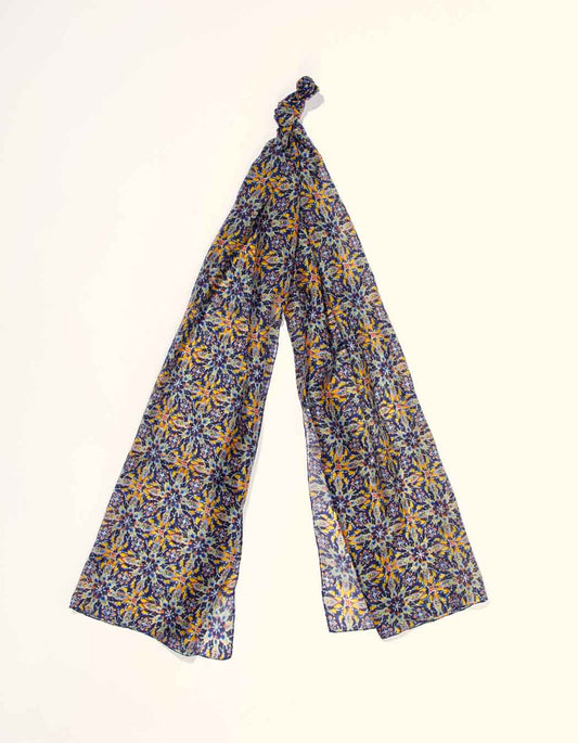 Foulard en soie imprimée NOLIN