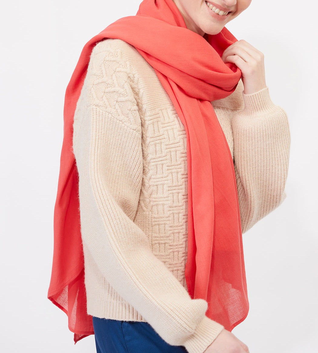 Grand foulard coton bio MARIEL