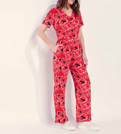 Combi-pantalon fluide imprimée MAYZI