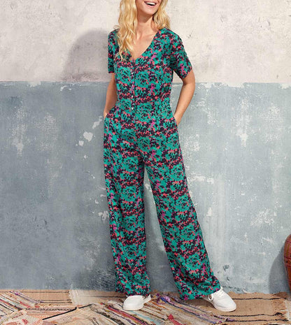 Combi-pantalon fluide imprimée MAYZI