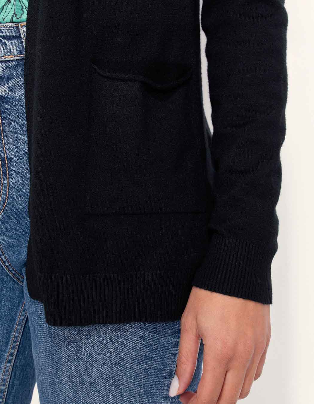 Gilet long maille fine SONA