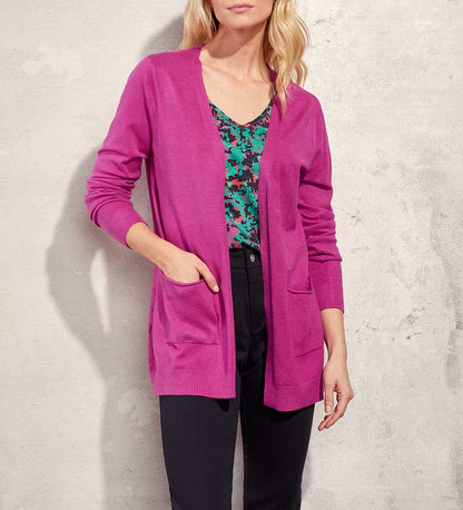 Gilet long maille fine SONA