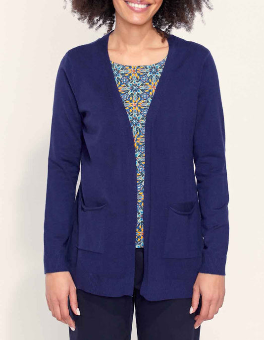 Gilet long maille fine SONA