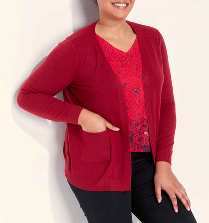 Gilet long maille fine SONA