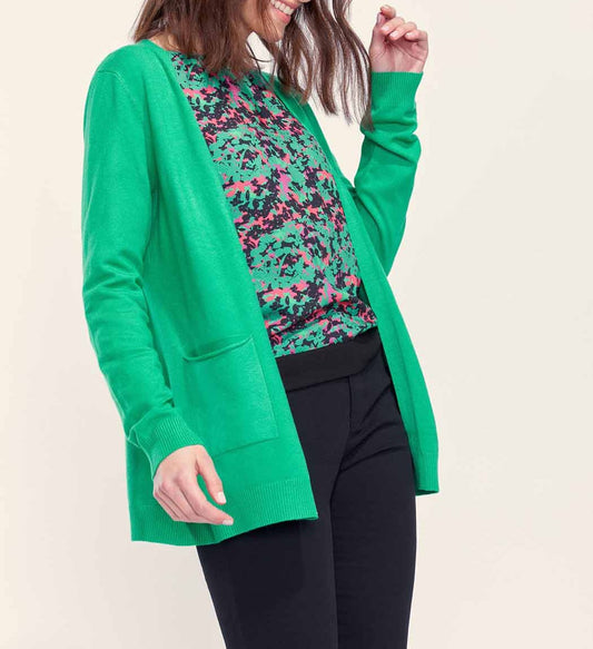 Gilet long maille fine SONA