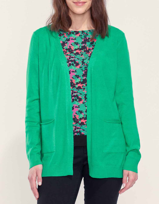 Gilet long maille fine SONA