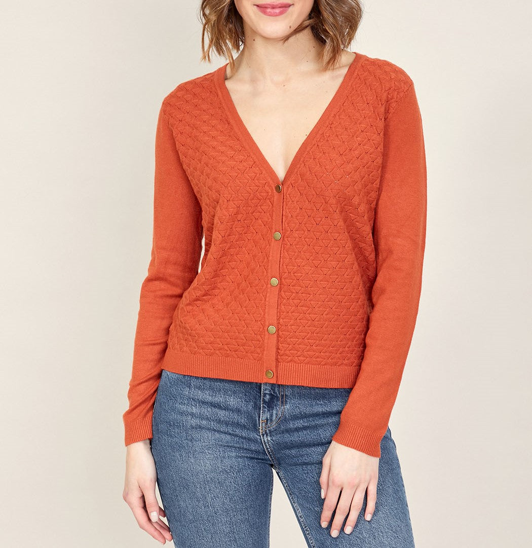 Gilet maille col V ISUMI