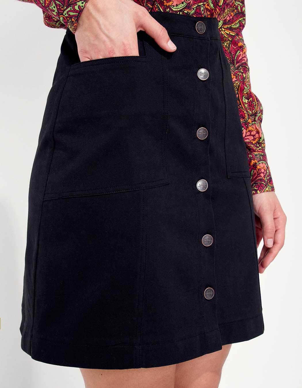 Jupe coton boutonnée PATIALA