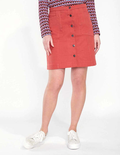 Jupe coton boutonnée PATIALA