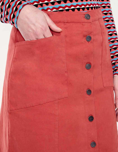 Jupe coton boutonnée PATIALA