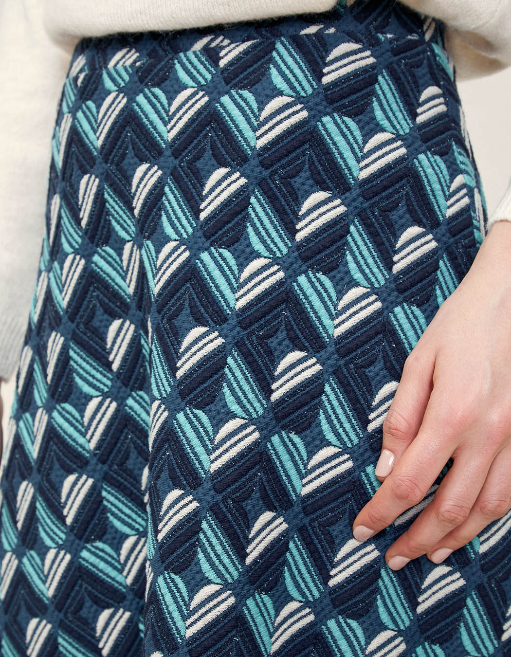 Jupe maille jacquard SANIWA
