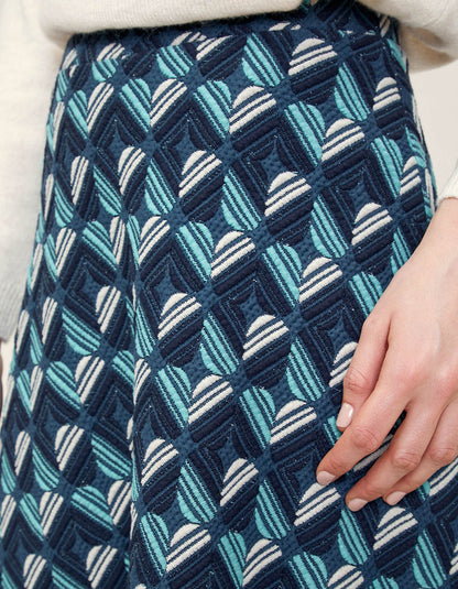 Jupe maille jacquard SANIWA
