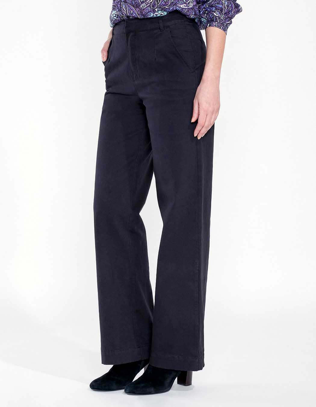 Pantalon coton jambe large CRAZY
