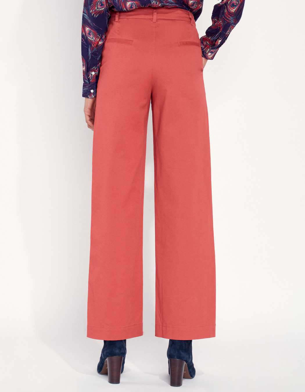 Pantalon coton jambe large CRAZY