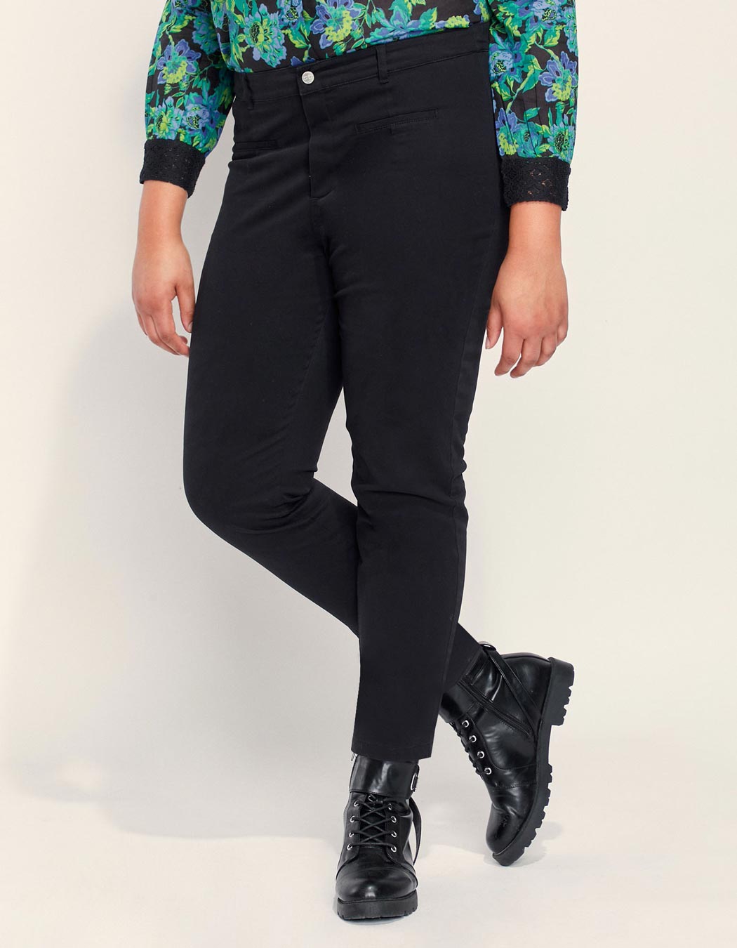 Pantalon cigarette grande taille CLAUDIA