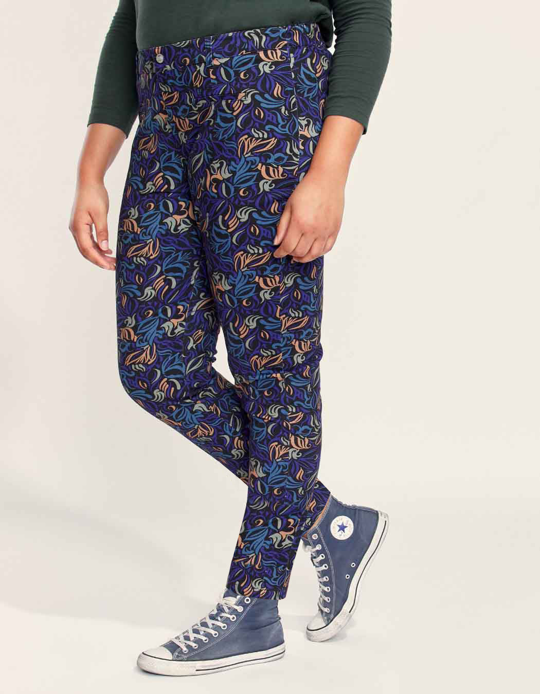 Pantalon cigarette grande taille CLAUDIA