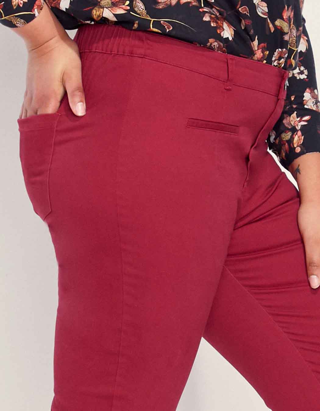 Pantalon cigarette grande taille CLAUDIA