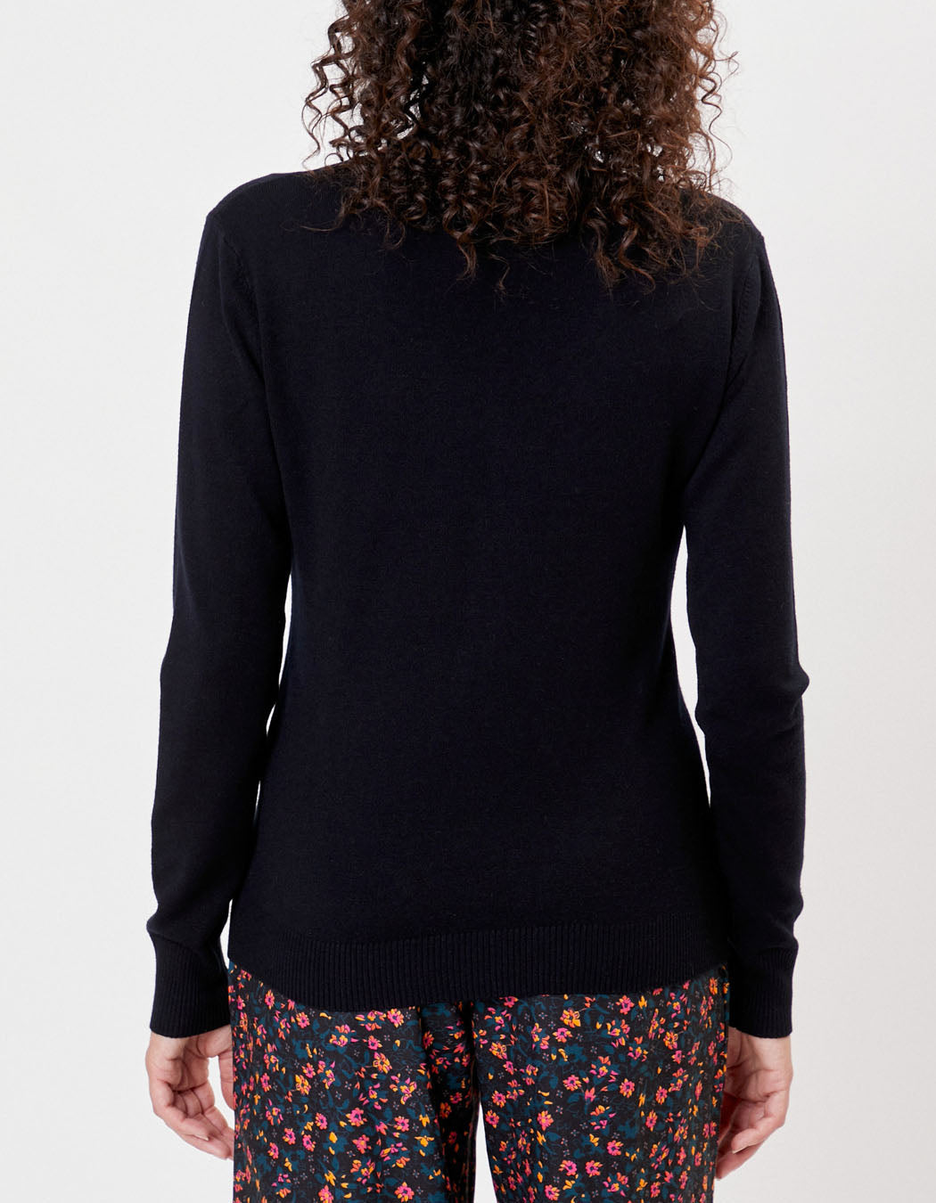 Pull maille col v HAYA