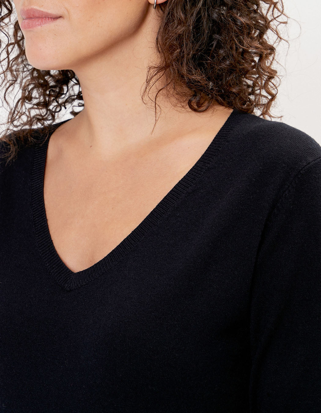 Pull maille col v HAYA