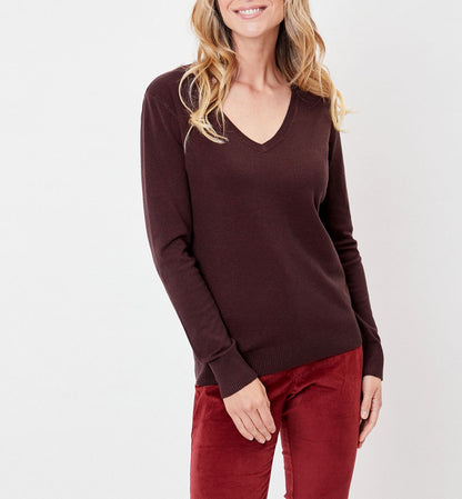 Pull maille col v HAYA