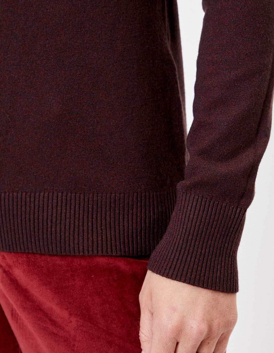 Pull maille col v HAYA