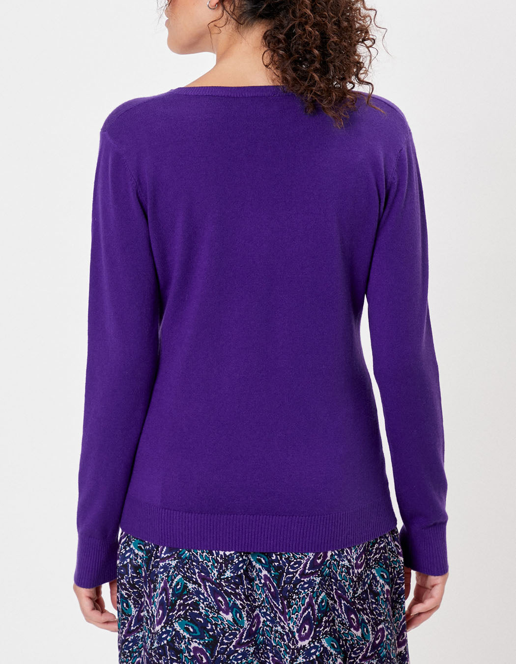 Pull maille col v HAYA
