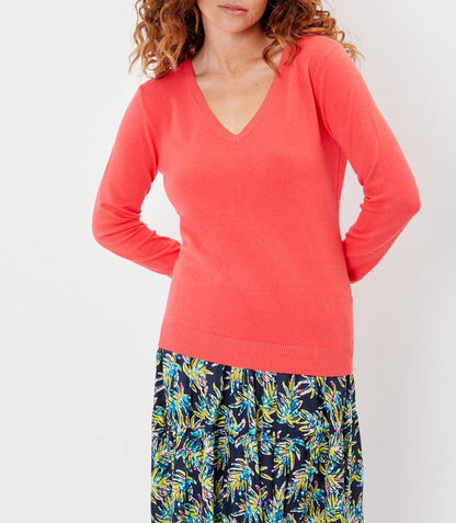Pull maille col v HAYA