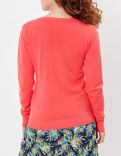 Pull maille col v HAYA