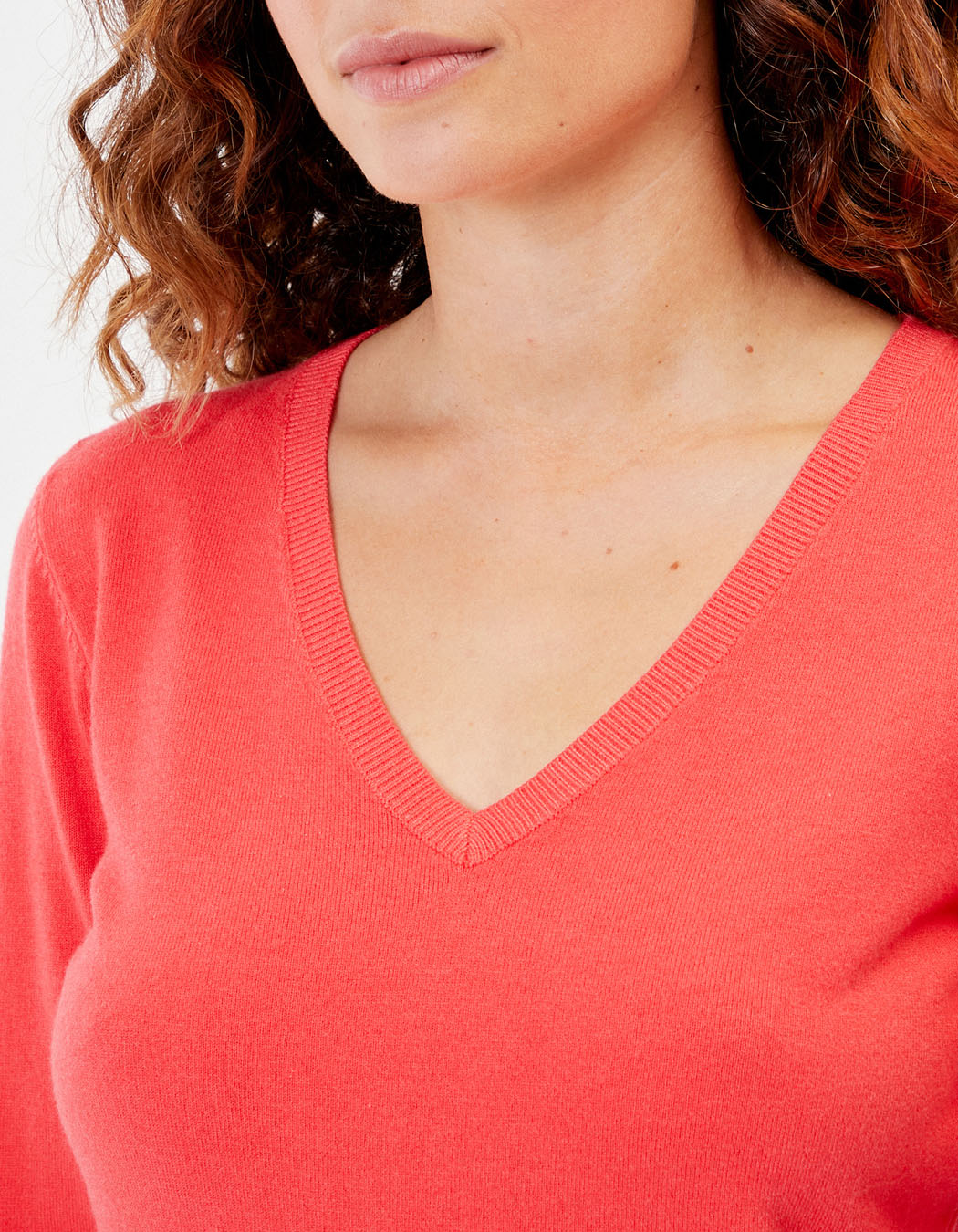 Pull maille col v HAYA