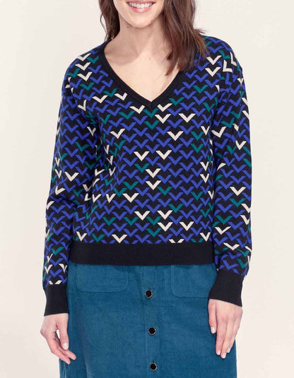 Pull jacquard à motif JAYDEN