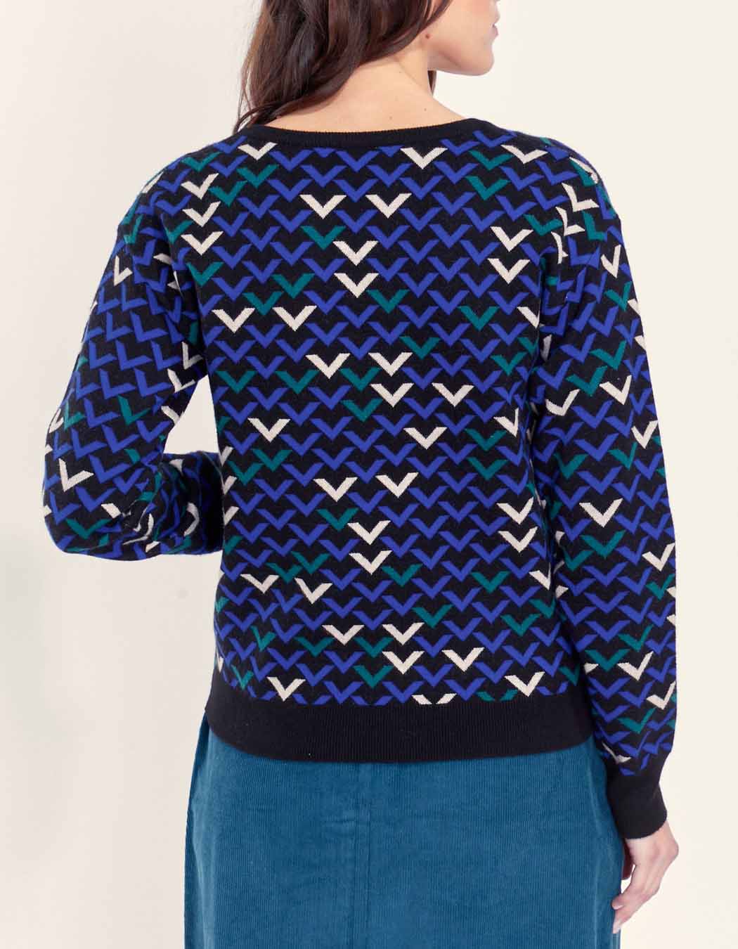 Pull jacquard à motif JAYDEN