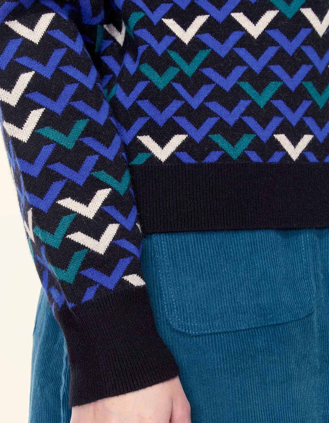 Pull jacquard à motif JAYDEN