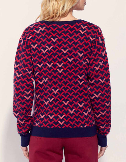 Pull jacquard à motif JAYDEN