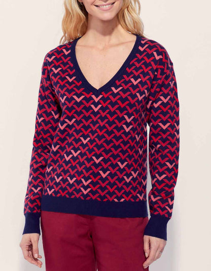 Pull jacquard à motif JAYDEN
