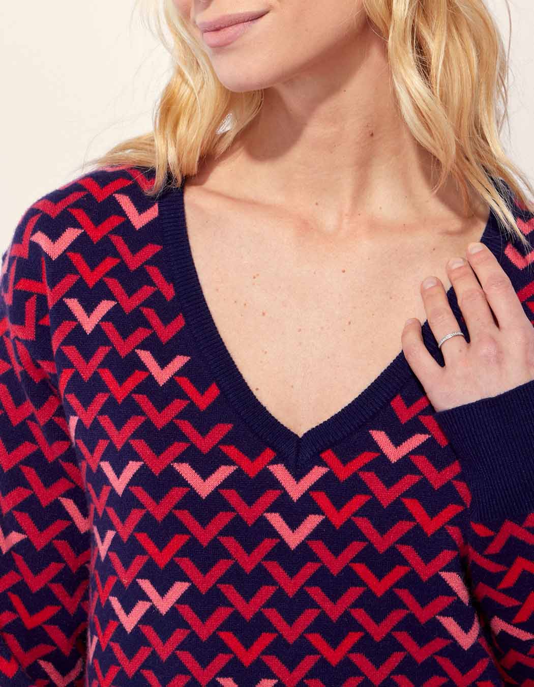 Pull jacquard à motif JAYDEN