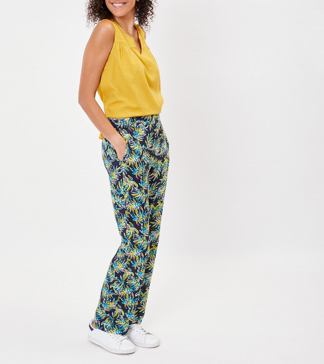 Pantalon droit coton bio JONA PRINT