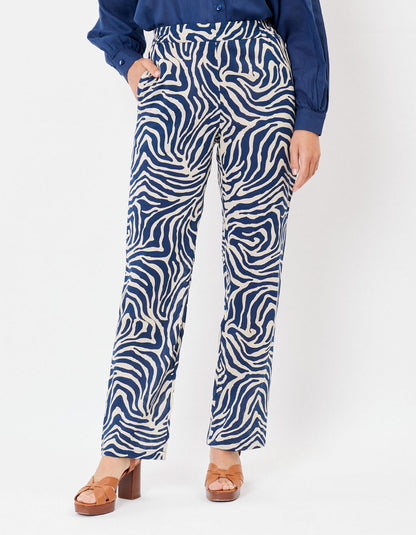 Pantalon droit coton bio JONA PRINT