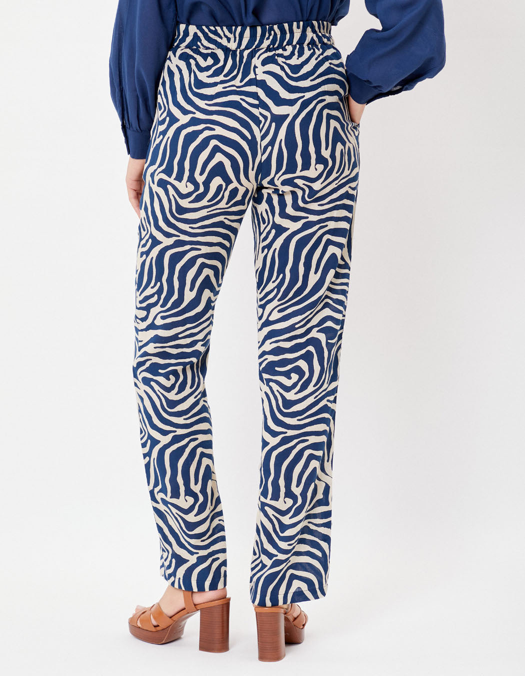 Pantalon droit coton bio JONA PRINT