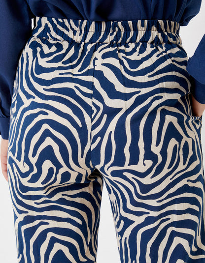 Pantalon droit coton bio JONA PRINT