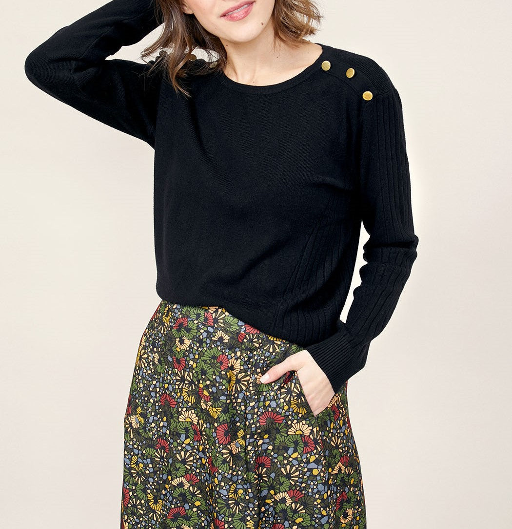 Pull maille boutons KOGA