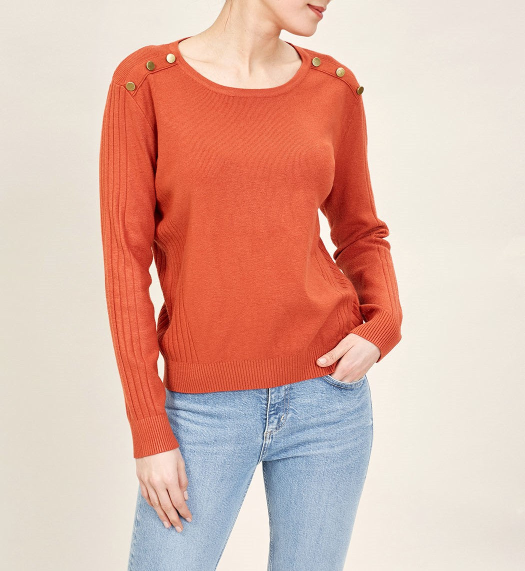 Pull maille boutons KOGA