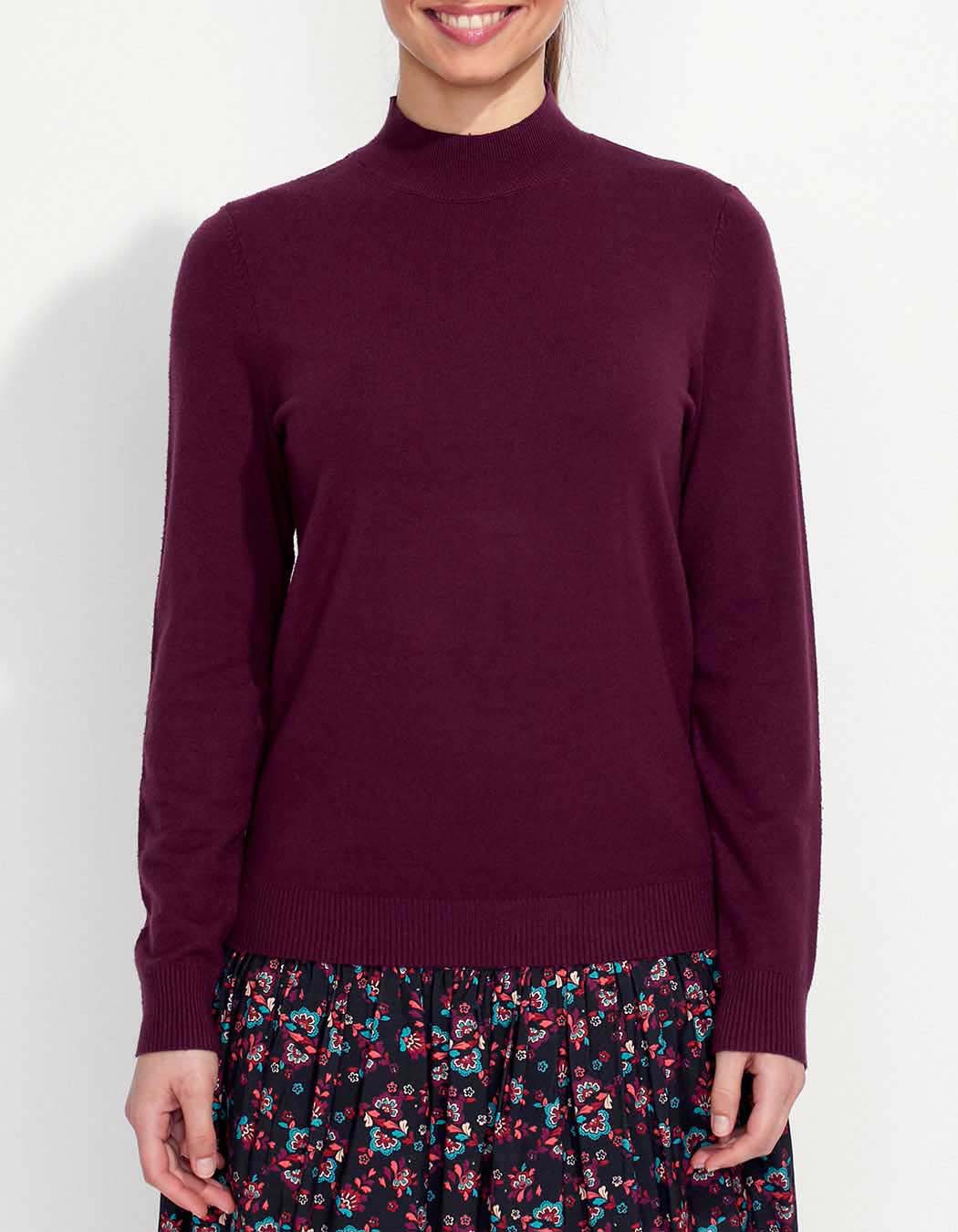 Pull maille col cheminée ADELEX