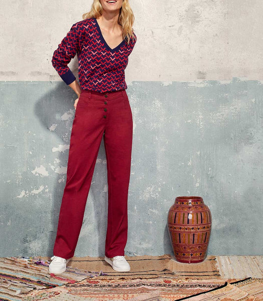 Pantalon droit large coton LAMITTA