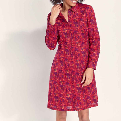 Robe chemise coton bio imprimé AGRA